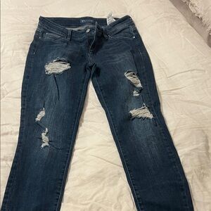 Guess Dark Blue Distressed Skinny Jeans